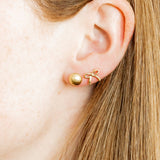 Screwback Stud Earrings - Sadie - Gold