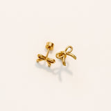 Screwback Stud Earrings - Sadie - Gold