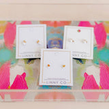 Screwback Stud Earrings - Heidi Pearl Bow
