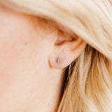 Screwback Stud Earrings - Tally - Silver