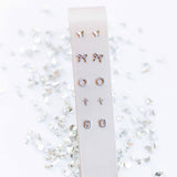 Screwback Stud Earrings - Sadie - Silver