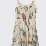 Printed Cut Out Dress : RUST/OLIVE