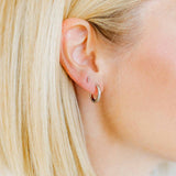 Screwback Stud Earrings - Tally - Silver