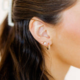 Screwback Stud Earrings - Juliet - Clear - 5mm