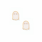 Screwback Stud Earrings - Ghost