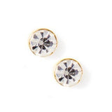Screwback Stud Earrings - Juliet - Clear - 5mm