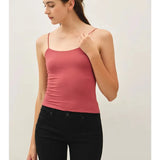 Basic Jersey Cami  - Sienna Brown