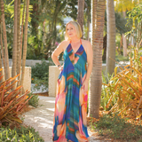 Catalina Maxi Dress by Free People - Sunset Combo