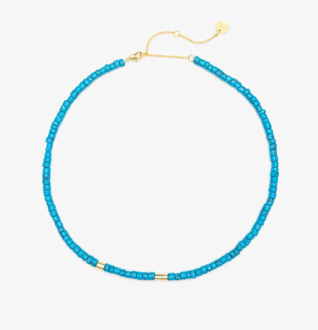 Pura Vida Turquoise Stone Choker Necklace – Miss Monroe Boutique