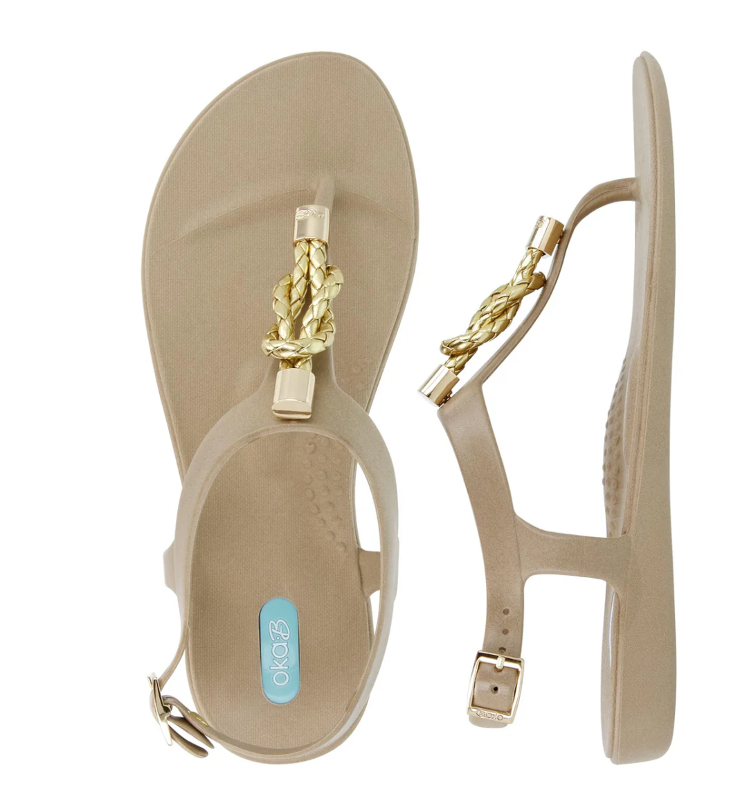 Neptune Sandal w/ Rope Knot - Chai