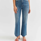 Soho Rawcut High Ankle Flare by Daze - Vixen (Medium Blue)