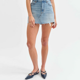 Malibu Mini Jean Skirt by Daze - Obviously Vintage