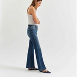 The Heart Breaker Mid Rise Flare by Daze - Influencer (Dark Blue)