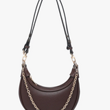 Zora Moon Shoulder Bag in Espresso