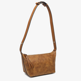 Vittoria Suede Shoulder Bag in Tan