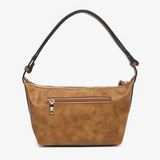 Vittoria Suede Shoulder Bag in Tan