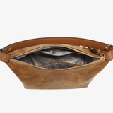 Vittoria Suede Shoulder Bag in Tan