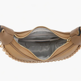Zora Moon Shoulder Bag in Champagne