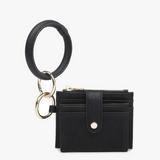 Sammie Wallet Bangle Wristlet Purse - Black