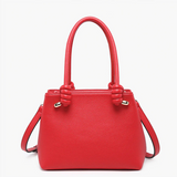 Blair Soft Satchel in Cherry Red