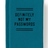 Definitely Not My Passwords - Password Diary