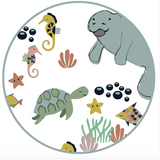 Luxury Bamboo Baby Throw Blanket - Manatee - Emerson