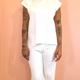 Sweater Knit 2 Piece Set - Tank & Wide Leg Pants by Wishlist - Off White