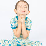 Toddler Bamboo Short Sleeve Pajama Set - Shark Friends - Emerson