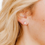 Screwback Stud Earrings - Juliet - Clear - 5mm
