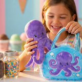 Plush Animal Set with Purse -  Octopus