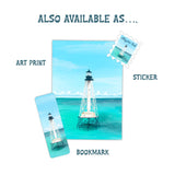 Alligator Reef Lighthouse Stamp Sticker, Florida Lighthouse