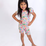 Two Piece PJs with Ruffles - Mermaid Beach