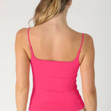 Clean Line Square Cami Chocolate