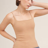 Clean Line Square Cami Chocolate