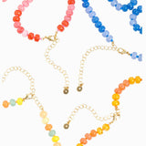 Beach Mode Coastal Sunset Swirl Pearlized Shell Beaded Necklace