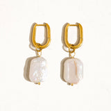 Zaina 18K Gold Non-Tarnish Classic Pearl Earring: Yellow Gold