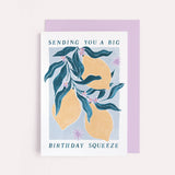 Lemons Birthday Card | Female Birthday Cards | Art Card