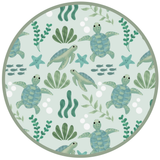 Save the Sea Turtles Bamboo Baby Shortie Romper: Green