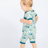 Bamboo Shortie Romper Pajama - Shark Friends - Emerson