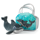 Plush Animal Set with Purse -  Bottlenose Dolphin
