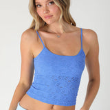 Floral Textured Lace Cami  Pearl Blush