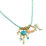 Secrets of the Blue Tide Charm Necklace