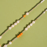 18K Handmade  Bohemian Beaded Stack Necklaces: Sapphira-Turquoise