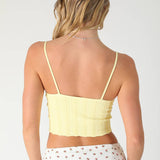 Lace Textured Bralette  Butter Cream