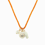 Beach Mode Coastal Sunset Reef Rope Pearl Charm Necklace
