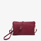 Riley Convertible Cross Body Purse, Wristlet or Clutch - Jam