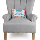Pretty Good Embroidered Pillow