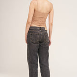 Floral Textured Lace Cami Chocolate