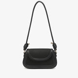 Marina Suede Crossbody Bag - Black