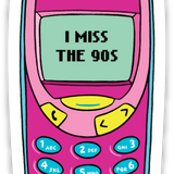 I Miss the 90's Die Cut Sticker
